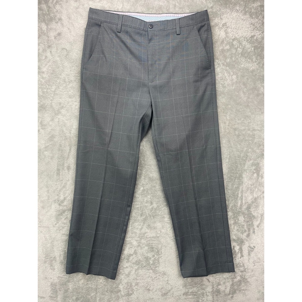 FootJoy Men's Golf Pants Size 34x32 (Real 34x29) Gray Plaid Stretch Performance‎